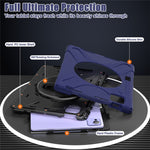For Xiaomi Pad 7 Ultra Kickstand Case TPU PC Silicone Tablet Cover with Shoulder Strap