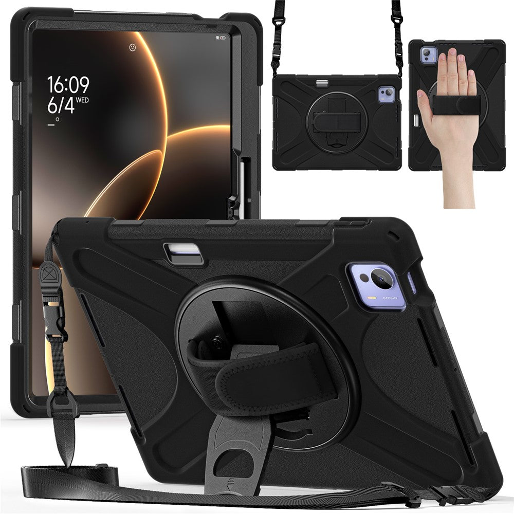 For Xiaomi Pad 7 Ultra Kickstand Case TPU PC Silicone Tablet Cover with Shoulder Strap