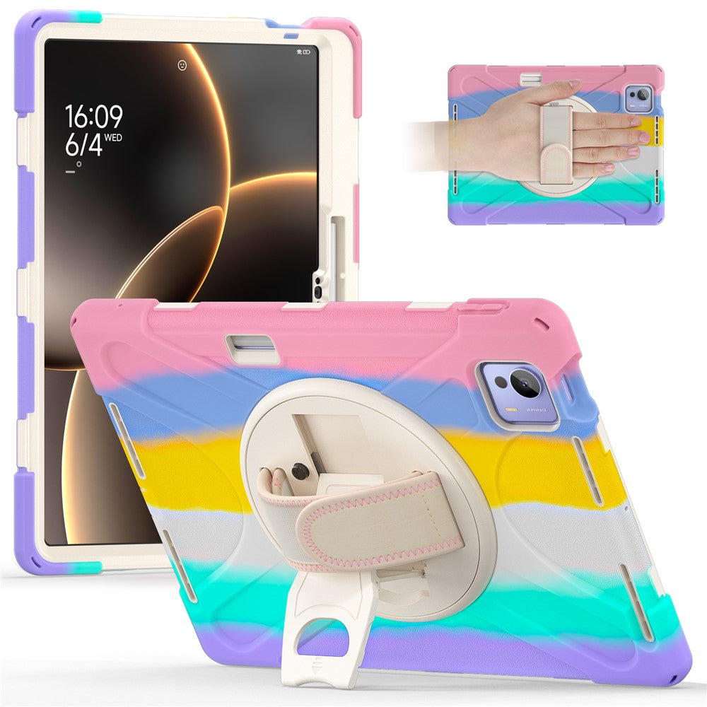 For Xiaomi Pad 7 Ultra Case TPU + PC + Silicone Kickstand Anti Drop Tablet Cover