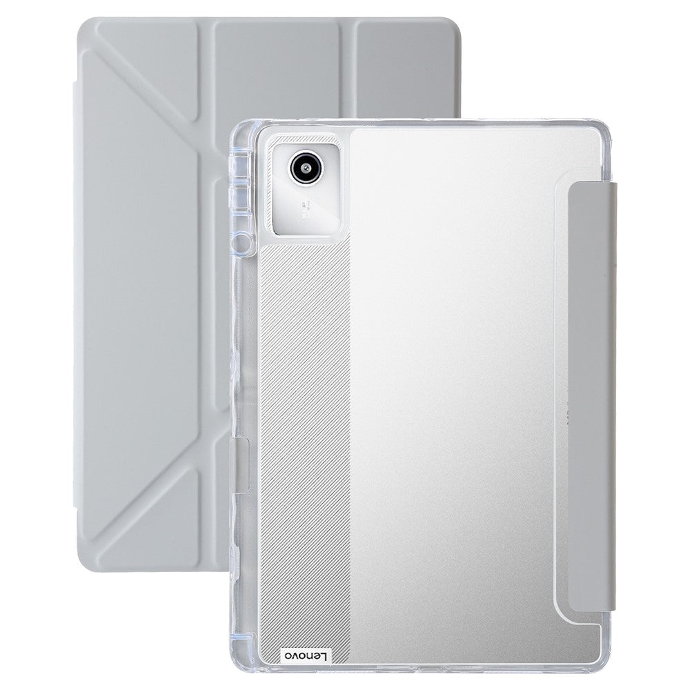 For Lenovo Tab K11 Gen 2 / Idea Tab / Xiaoxin Pad 11 2025 Case PU Leather Origami Stand Clear Tablet Cover