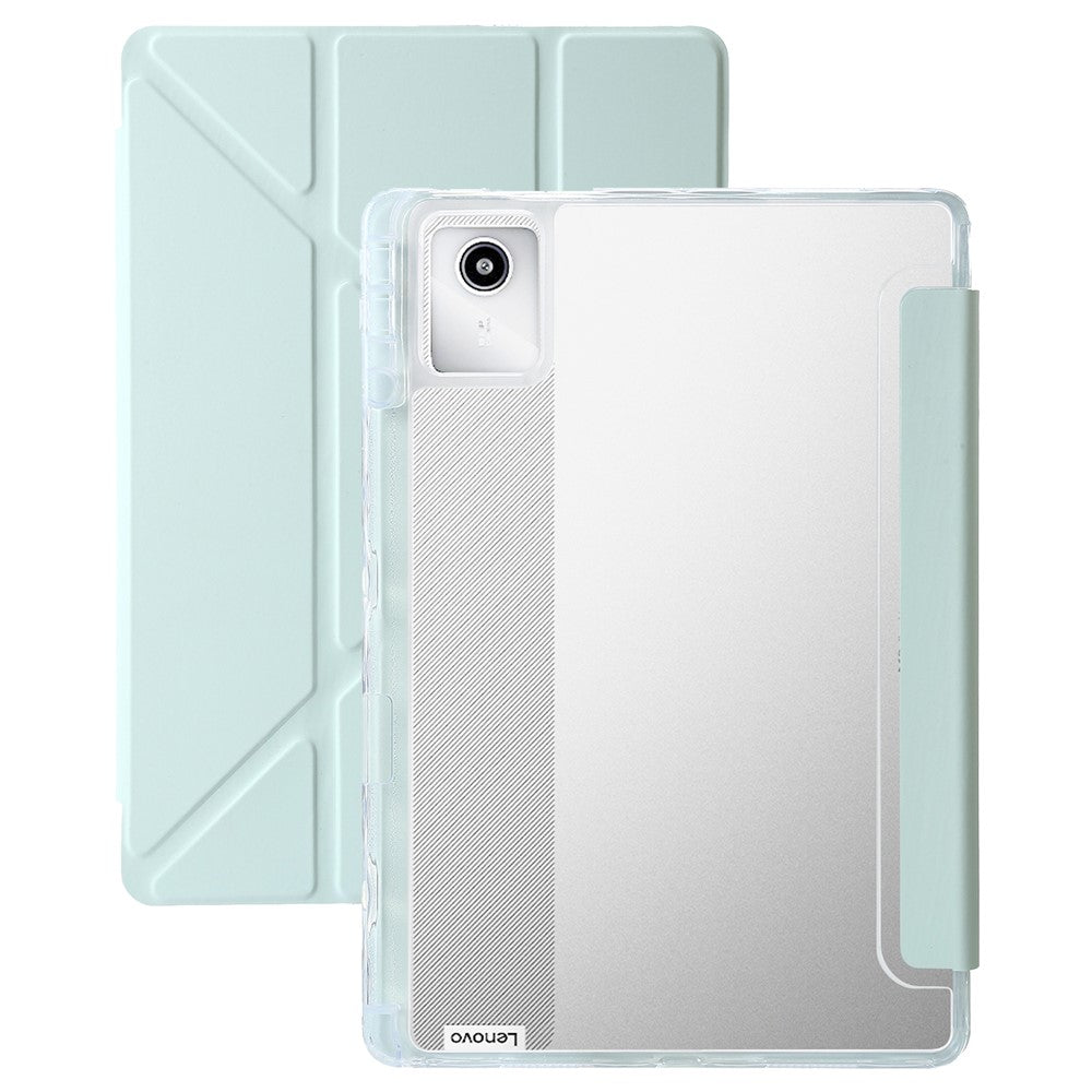 For Lenovo Tab K11 Gen 2 / Idea Tab / Xiaoxin Pad 11 2025 Case PU Leather Origami Stand Clear Tablet Cover