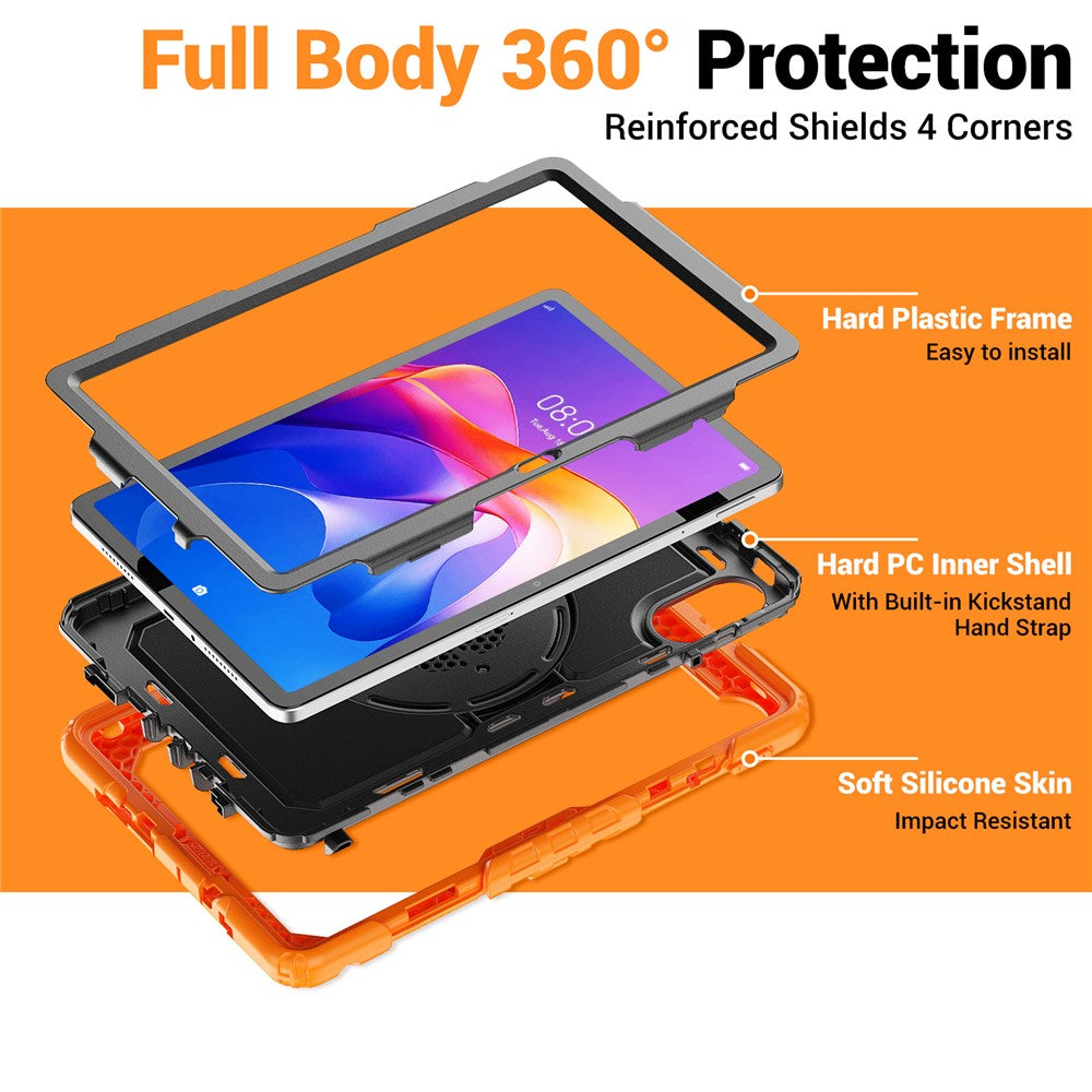 For Xiaomi Redmi Pad 2 11 Kickstand Case with Stylus Holder PC Silicone Tablet Cover