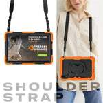 For Xiaomi Redmi Pad 2 11 Kickstand Case with Stylus Holder / Shoulder Strap PC Silicone Tablet Cover