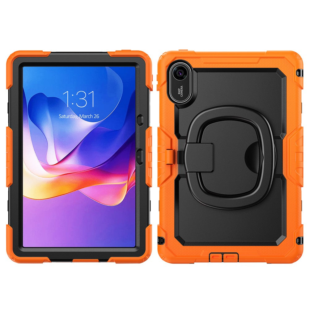 For Xiaomi Redmi Pad 2 11 Kickstand Case with Stylus Holder / Shoulder Strap PC Silicone Tablet Cover