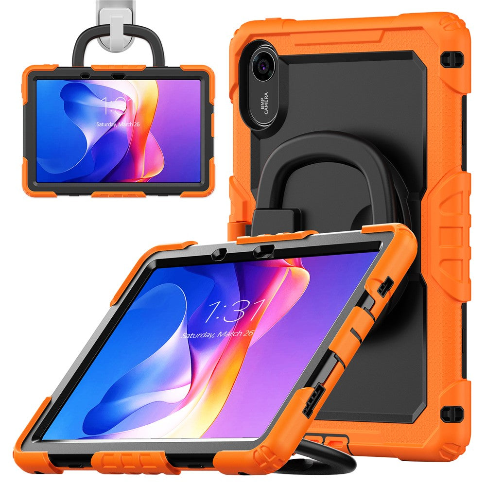 For Xiaomi Redmi Pad 2 11 Kickstand Case with Stylus Holder / Shoulder Strap PC Silicone Tablet Cover