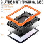 For Xiaomi Redmi Pad 2 11 Kickstand Case with Stylus Holder / Shoulder Strap PC Silicone Tablet Cover