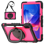 For Xiaomi Redmi Pad 2 11 Kickstand Case with Stylus Holder / Shoulder Strap PC Silicone Tablet Cover