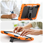 For Xiaomi Redmi Pad 2 11 Kickstand Case with Stylus Holder / Shoulder Strap PC Silicone Shockproof Tablet Cover