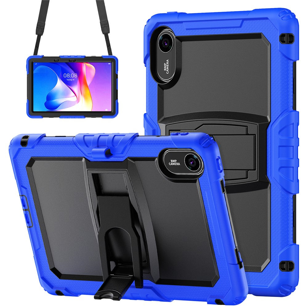 For Xiaomi Redmi Pad 2 11 Kickstand Case with Stylus Holder / Shoulder Strap PC Silicone Shockproof Tablet Cover