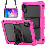 For Xiaomi Redmi Pad 2 11 Kickstand Case with Stylus Holder / Shoulder Strap PC Silicone Shockproof Tablet Cover