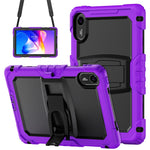 For Xiaomi Redmi Pad 2 11 Kickstand Case with Stylus Holder / Shoulder Strap PC Silicone Shockproof Tablet Cover