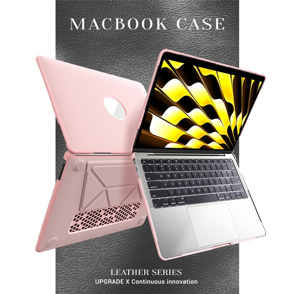 Laptopcover til MacBook Air 13" (2020) / (2018) A2337 M1 A2179 A1932 Kickstand PU TPU PC Beskyttelsescover