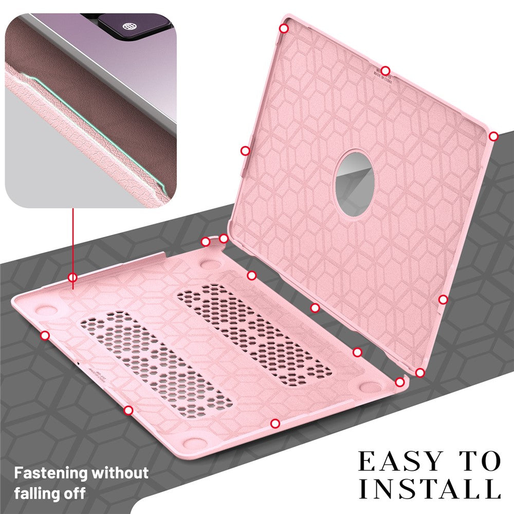 Laptopcover til MacBook Air 13" (2020) / (2018) A2337 M1 A2179 A1932 Kickstand PU TPU PC Beskyttelsescover
