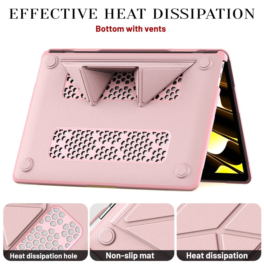 Laptopcover til MacBook Air 13" (2020) / (2018) A2337 M1 A2179 A1932 Kickstand PU TPU PC Beskyttelsescover