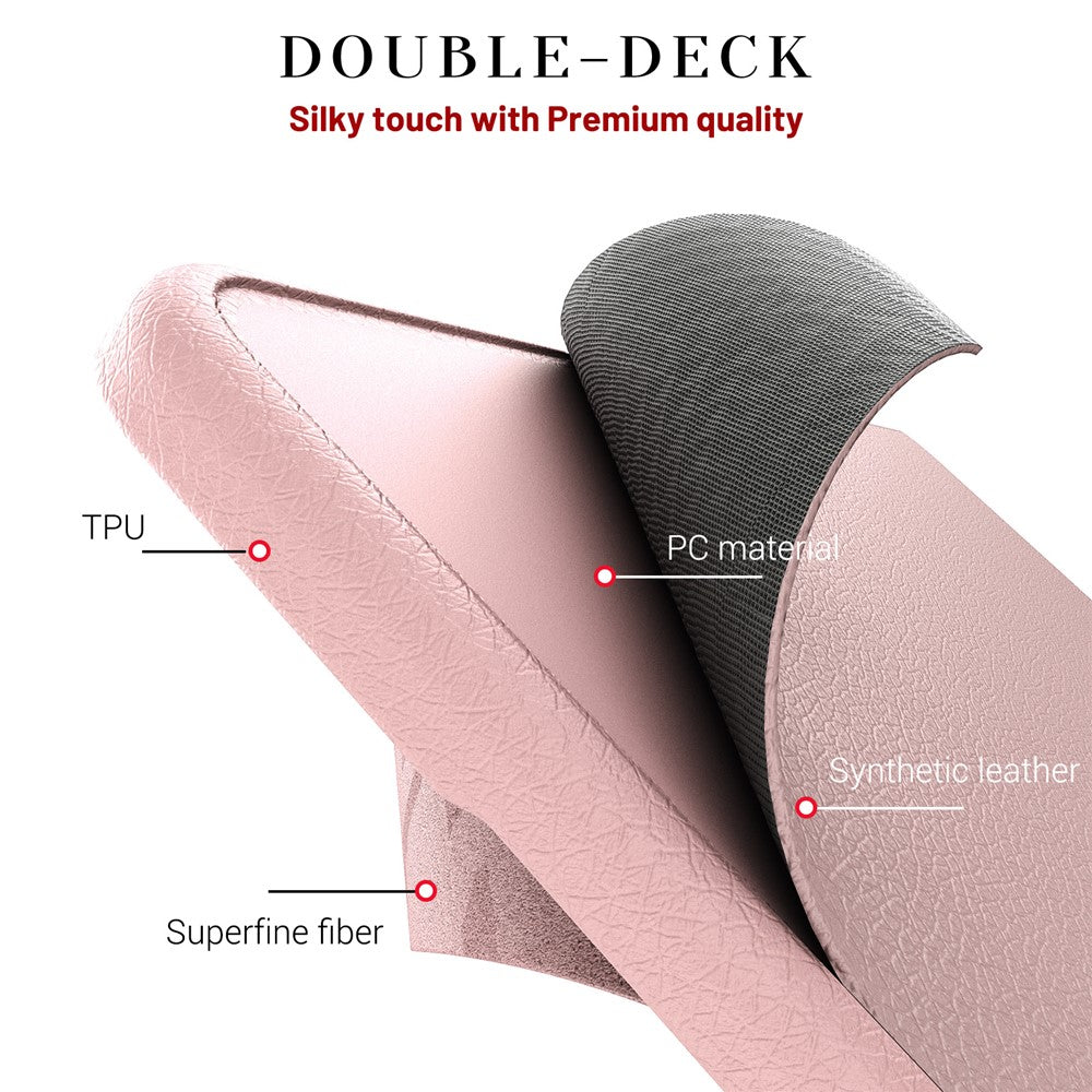 Laptopcover til MacBook Air 13" (2020) / (2018) A2337 M1 A2179 A1932 Kickstand PU TPU PC Beskyttelsescover