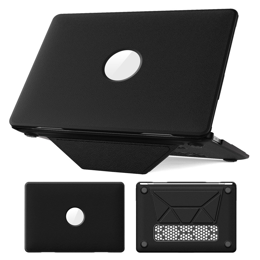 Laptopcover til MacBook Air 13" (2020) / (2018) A2337 M1 A2179 A1932 Kickstand PU TPU PC Beskyttelsescover