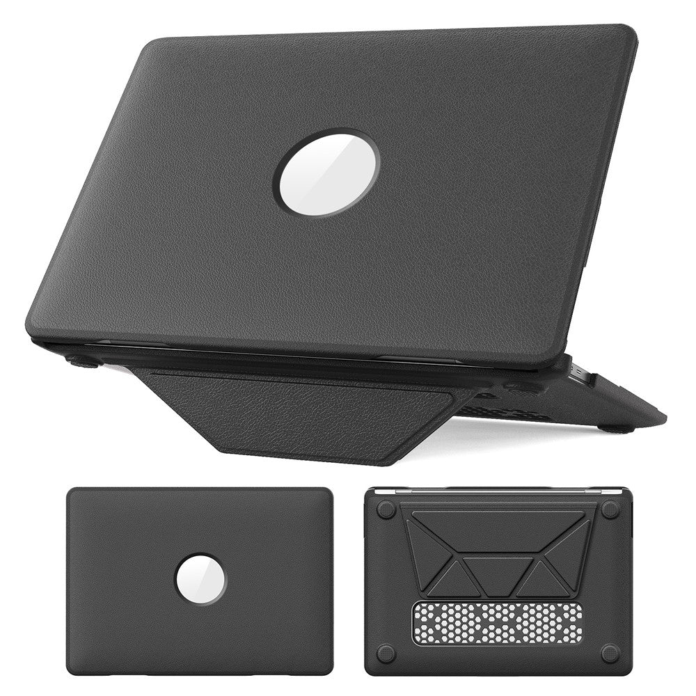 Laptopcover til MacBook Air 13" (2020) / (2018) A2337 M1 A2179 A1932 Kickstand PU TPU PC Beskyttelsescover