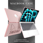Laptopetui til MacBook Air 13 tommer (2026) A3449 / (2025) A3240 / (2024) A3113 / (2022) A2681 Støtte PU TPU PC Notebook-beskyttelsesetui