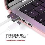 Laptopetui til MacBook Air 13 tommer (2026) A3449 / (2025) A3240 / (2024) A3113 / (2022) A2681 Støtte PU TPU PC Notebook-beskyttelsesetui
