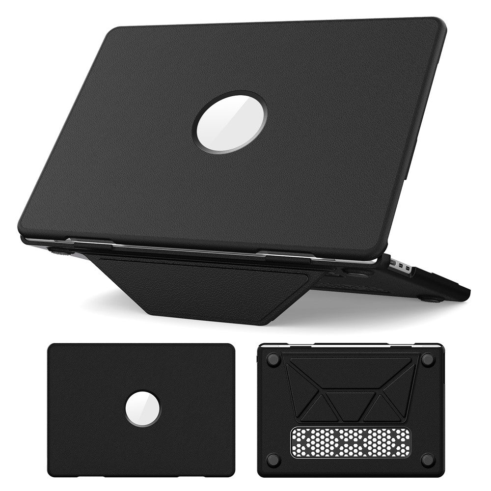 Laptopetui til MacBook Air 13 tommer (2026) A3449 / (2025) A3240 / (2024) A3113 / (2022) A2681 Støtte PU TPU PC Notebook-beskyttelsesetui