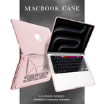 Laptopcover til MacBook Pro 13 tommer (2020) / (2019) / (2018) / (2017) / (2016) / A1706 / A1708 / A1989 / A2159 / A2338 / A2289 / A2251 Notebook-cover med støtteben