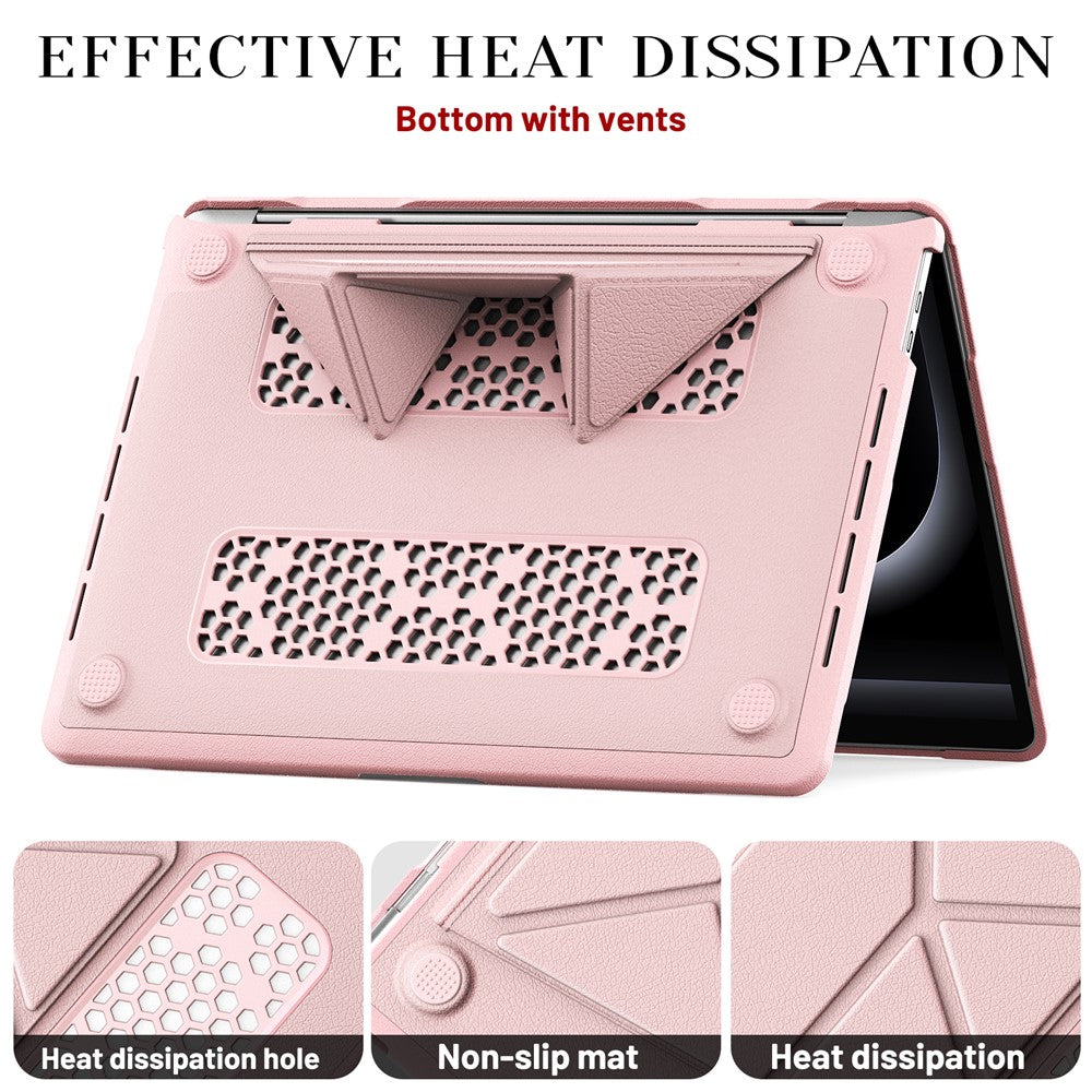 Laptopcover til MacBook Pro 13 tommer (2020) / (2019) / (2018) / (2017) / (2016) / A1706 / A1708 / A1989 / A2159 / A2338 / A2289 / A2251 Notebook-cover med støtteben