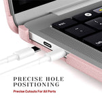 Laptopcover til MacBook Pro 13 tommer (2020) / (2019) / (2018) / (2017) / (2016) / A1706 / A1708 / A1989 / A2159 / A2338 / A2289 / A2251 Notebook-cover med støtteben