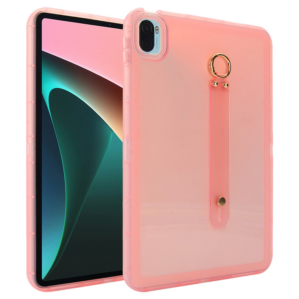 For Xiaomi Pad 5 Pro  /  Pad 5 Case Shockproof TPU Tablet Cover with Wristband