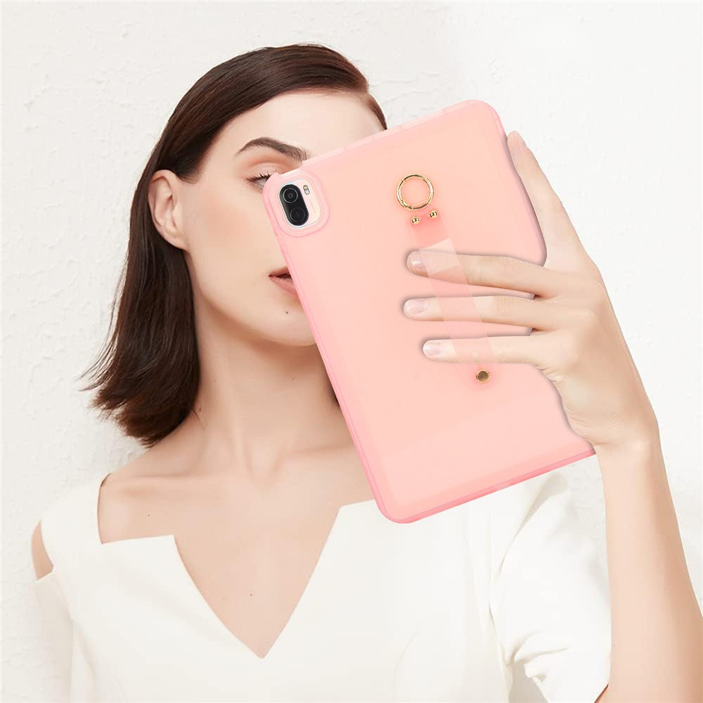 For Xiaomi Pad 5 Pro  /  Pad 5 Case Shockproof TPU Tablet Cover with Wristband