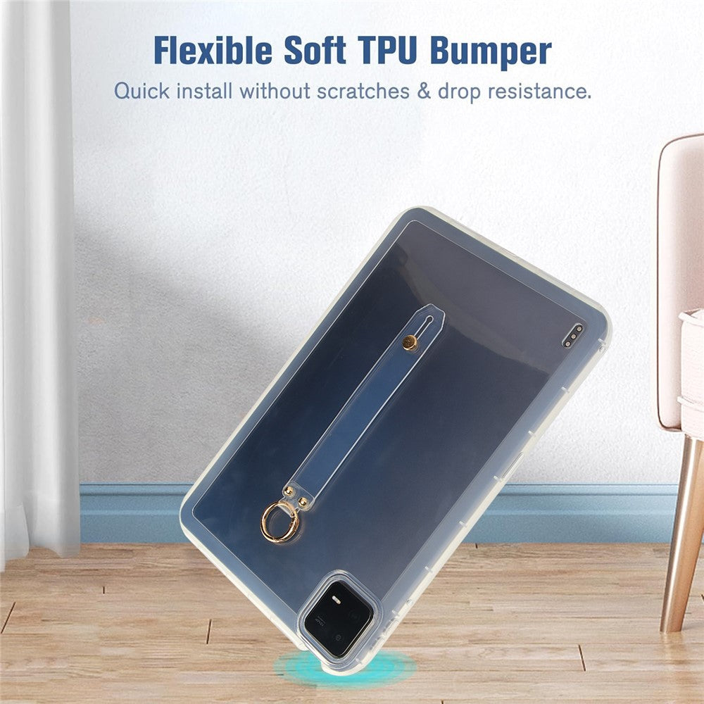 For Xiaomi Pad 6 Pro  /  Pad 6 Case Shockproof TPU Tablet Cover with Wristband