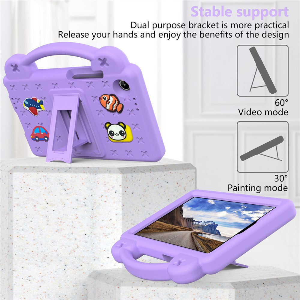 For Lenovo Tab K9  /  Tab One Case Kids Cartoon Patterns Hand Grip Kickstand Tablet EVA Cover