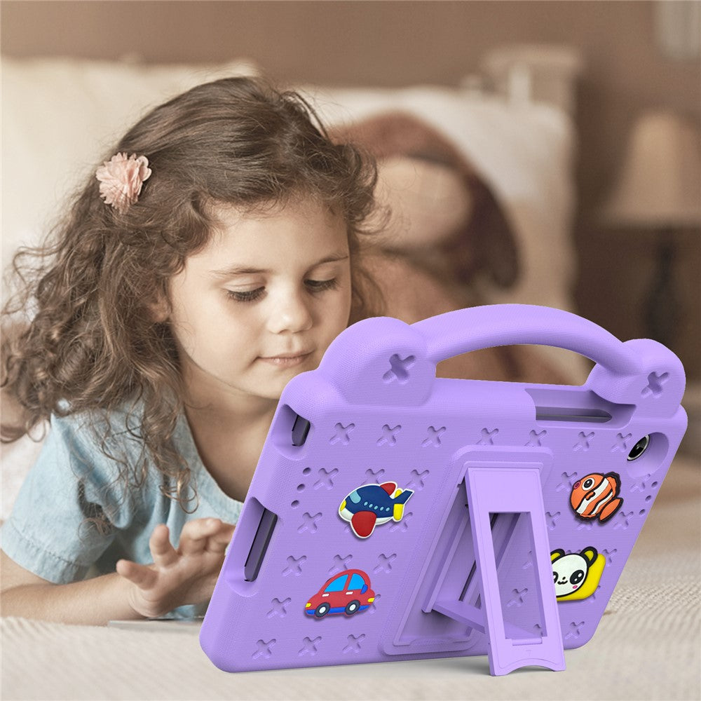 For Lenovo Tab K9  /  Tab One Case Kids Cartoon Patterns Hand Grip Kickstand Tablet EVA Cover