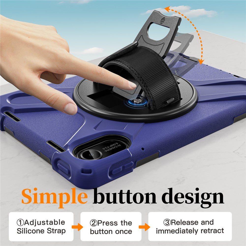 For Xiaomi Redmi Pad 2 11 Case TPU + PC + Silicone Kickstand Anti Drop Tablet Cover