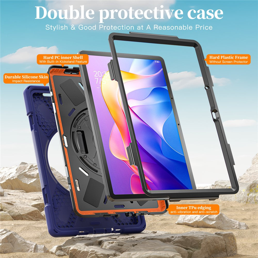For Xiaomi Redmi Pad 2 11 Case TPU + PC + Silicone Kickstand Anti Drop Tablet Cover