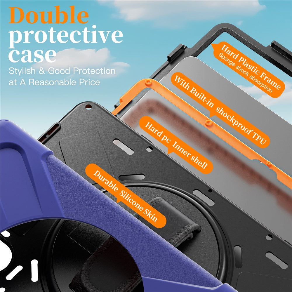 For Xiaomi Redmi Pad 2 11 Case TPU + PC + Silicone Kickstand Anti Drop Tablet Cover