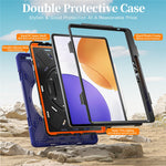 For Xiaomi Pad 7S Pro 12.5 / Pad 6S Pro 12.4 Kickstand Case TPU PC Silicone Tablet Cover with Shoulder Strap