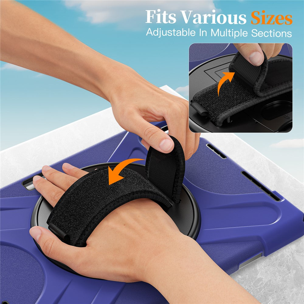 For Xiaomi Pad 7S Pro 12.5 / Pad 6S Pro 12.4 Kickstand Case TPU PC Silicone Tablet Cover with Shoulder Strap