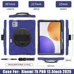 For Xiaomi Pad 7S Pro 12.5 / Pad 6S Pro 12.4 Case TPU + PC + Silicone Kickstand Anti Drop Tablet Cover