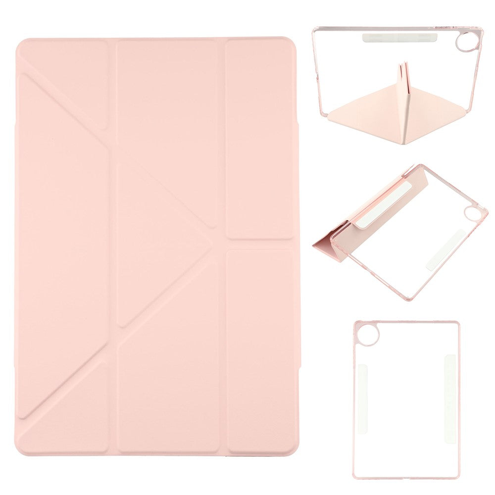 For Huawei MatePad Pro 12.2 (2024) Case Magnetic Dual Clasp PU TPU Acrylic Origami Stand Tablet Cover