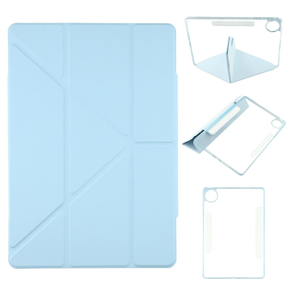 For Huawei MatePad Pro 12.2 (2024) Case Magnetic Dual Clasp PU TPU Acrylic Origami Stand Tablet Cover