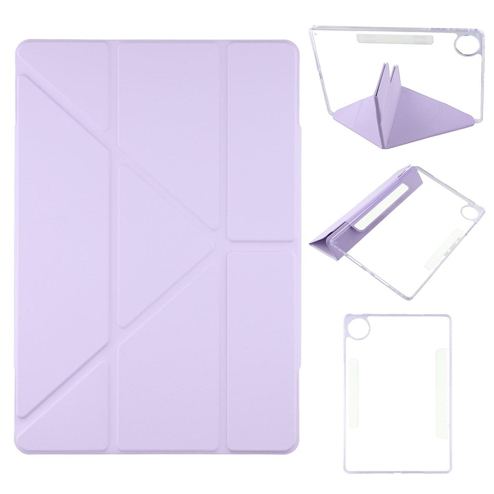 For Huawei MatePad Pro 12.2 (2024) Case Magnetic Dual Clasp PU TPU Acrylic Origami Stand Tablet Cover