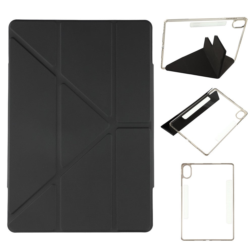 For Huawei MatePad Air (2024) Case Magnetic Dual Clasp PU TPU Acrylic Origami Stand Tablet Cover