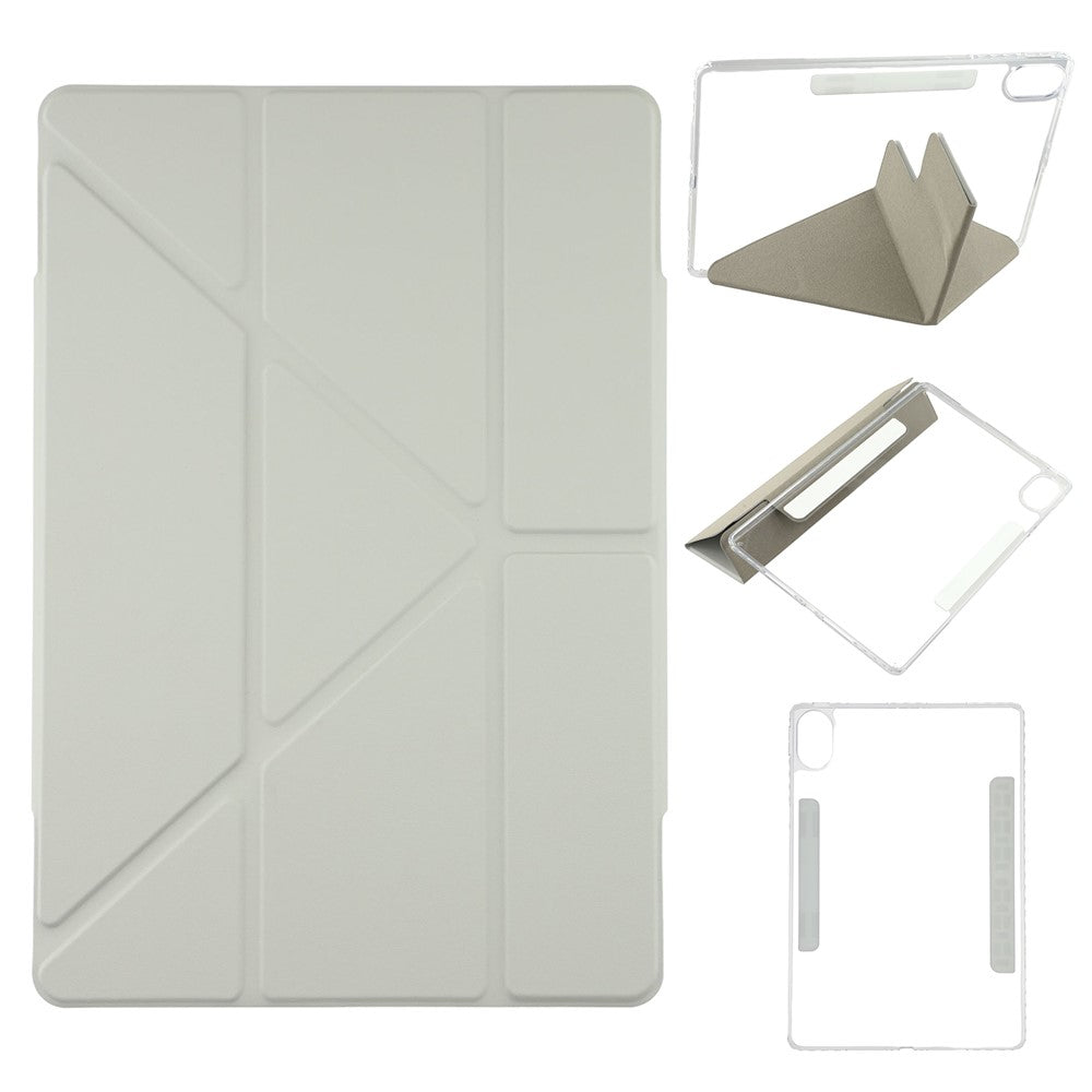 For Huawei MatePad Air (2024) Case Magnetic Dual Clasp PU TPU Acrylic Origami Stand Tablet Cover