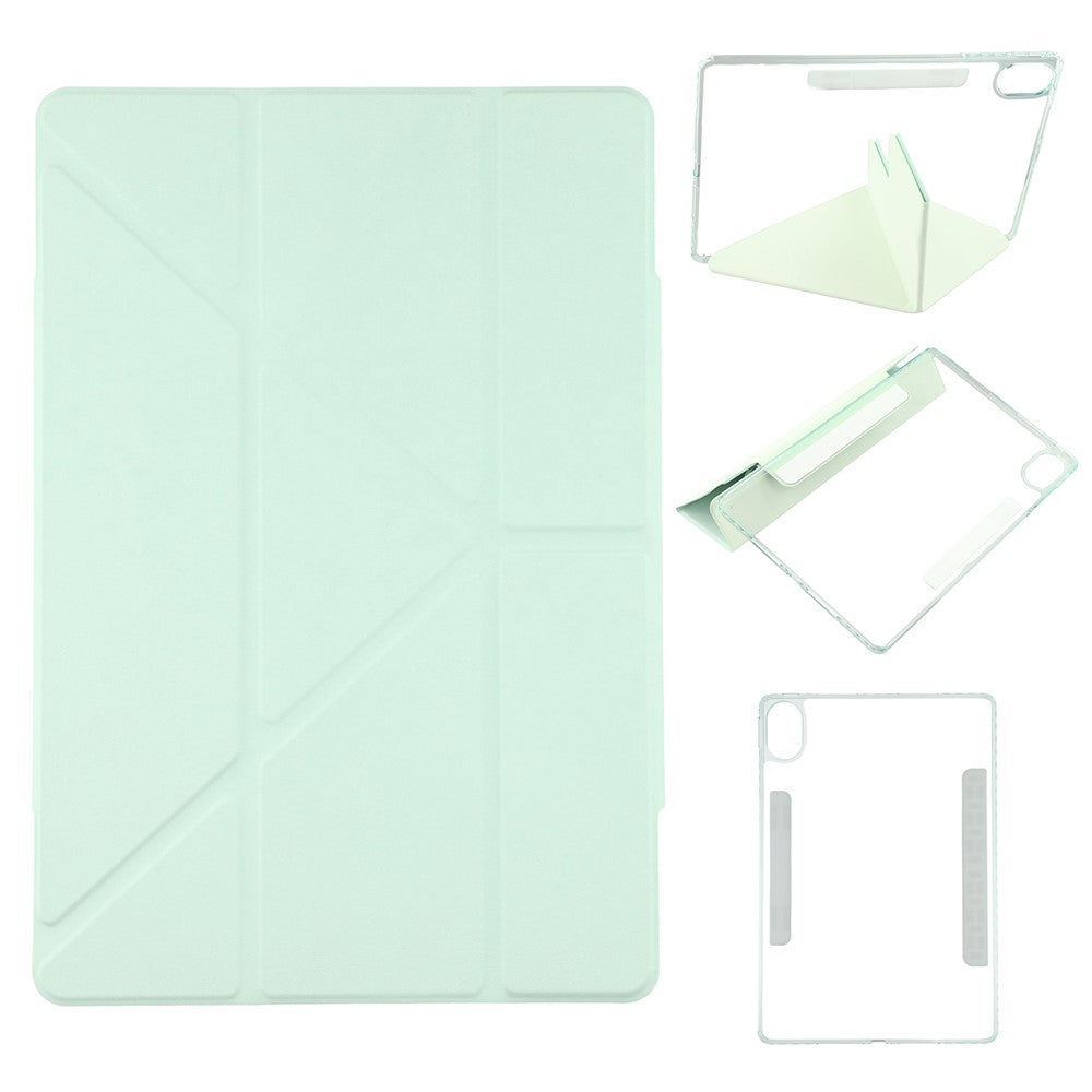 For Huawei MatePad Air (2024) Case Magnetic Dual Clasp PU TPU Acrylic Origami Stand Tablet Cover