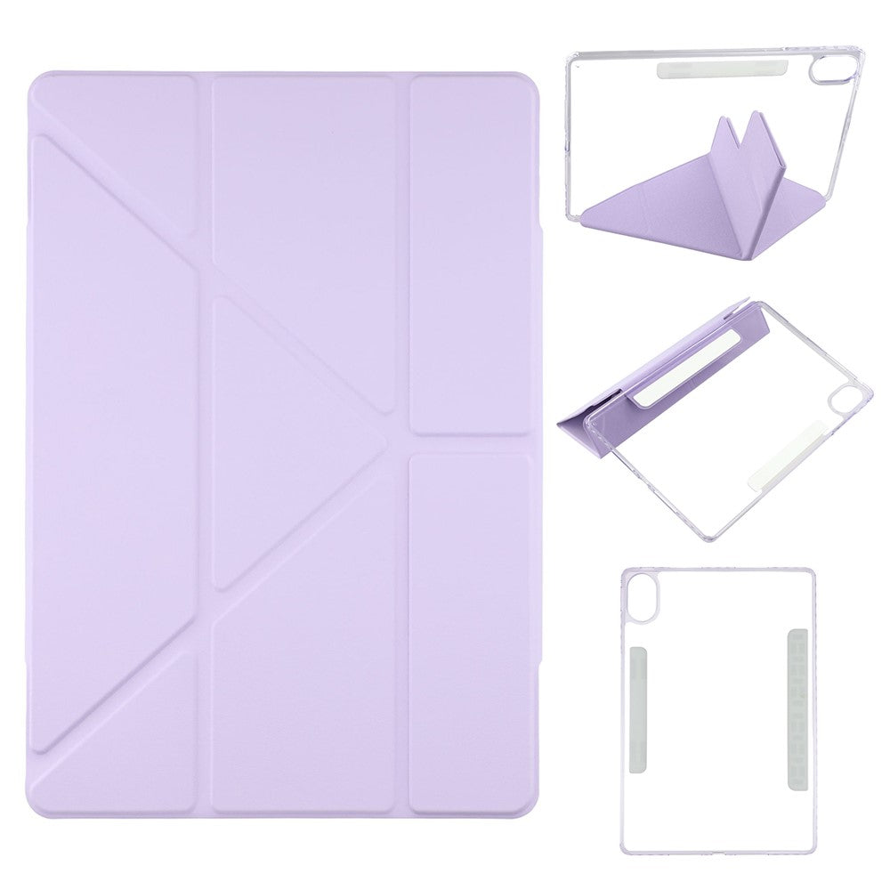 For Huawei MatePad Air (2024) Case Magnetic Dual Clasp PU TPU Acrylic Origami Stand Tablet Cover