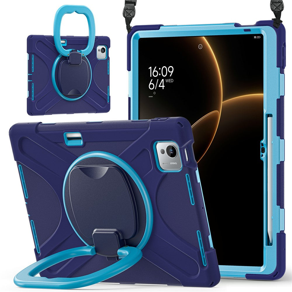 For Xiaomi Pad 7 Ultra Case with Shoulder Strap TPU + PC + Silicone Kickstand Tablet Cover