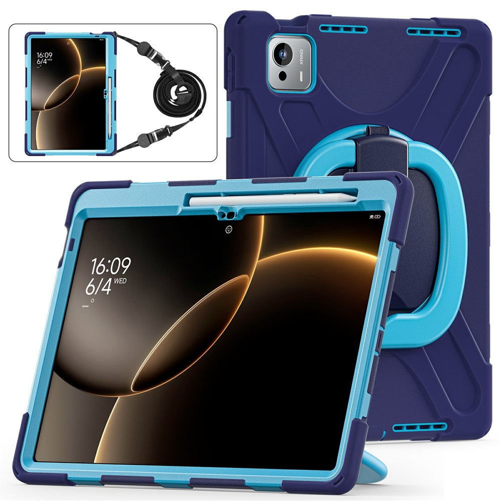 For Xiaomi Pad 7 Ultra Case with Shoulder Strap TPU + PC + Silicone Kickstand Tablet Cover