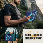 For Xiaomi Pad 7 Ultra Case with Shoulder Strap TPU + PC + Silicone Kickstand Tablet Cover