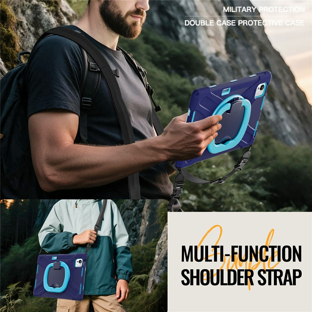 For Xiaomi Pad 7 Ultra Case with Shoulder Strap TPU + PC + Silicone Kickstand Tablet Cover