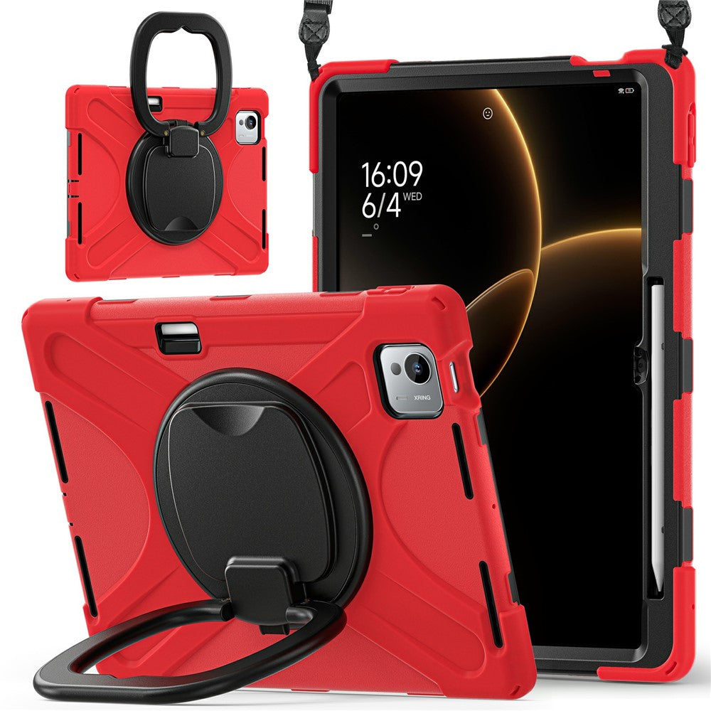 For Xiaomi Pad 7 Ultra Case with Shoulder Strap TPU + PC + Silicone Kickstand Tablet Cover